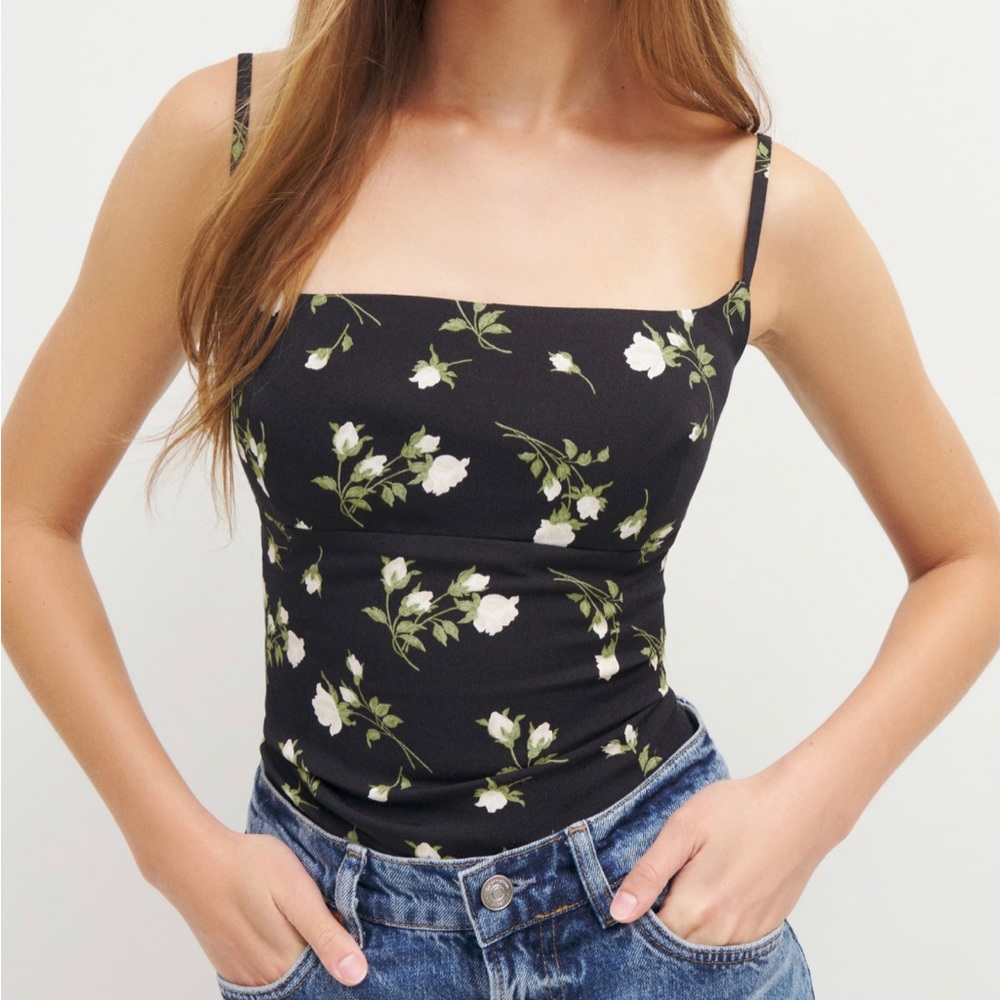 Reformation Grace top in Rosalie
